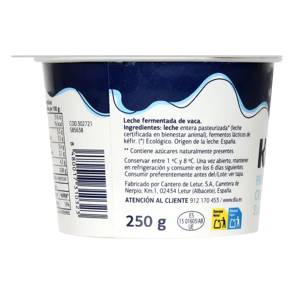 Kéfir cremoso suave Dia Láctea 250 g 5