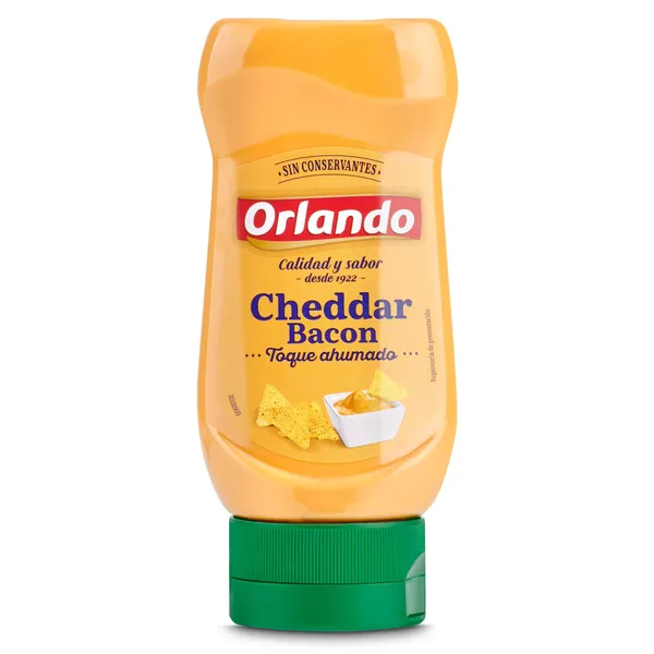 Salsa cheddar bacon Orlando 245 g 2