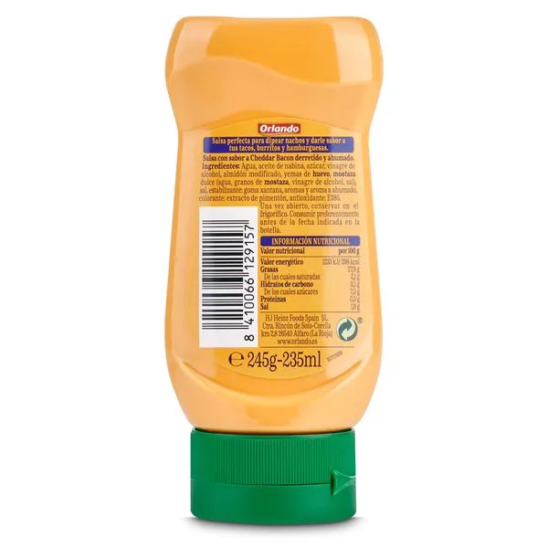 Salsa cheddar bacon Orlando 245 g 3