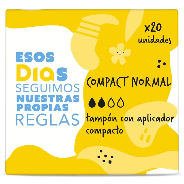 Tampón con aplicador compact normal Esos Dias caja 20 unidades 2