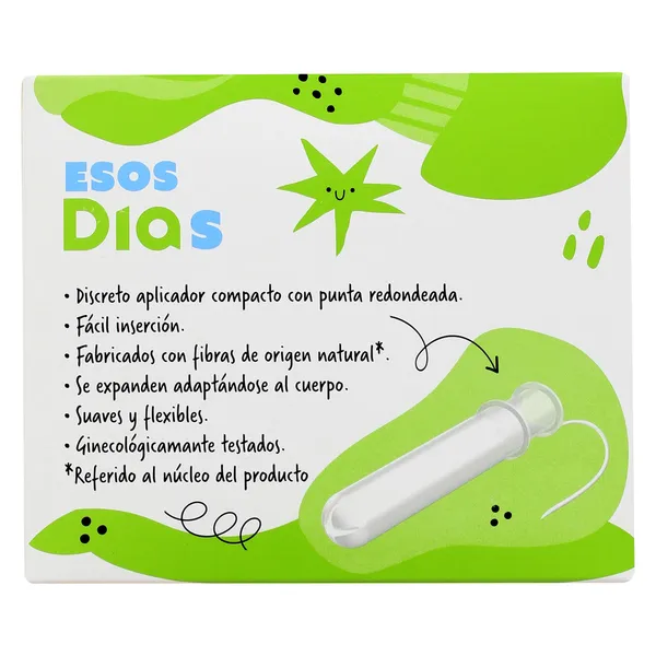 Tampón con aplicador compact súper Esos Dias caja 20 unidades 2