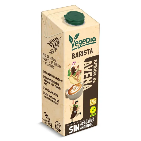 Bebida de avena barista Vegedia brik 1 l