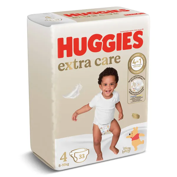 Pañales 8-16 kg talla 4 Huggies Extra Care 33 unidades 3