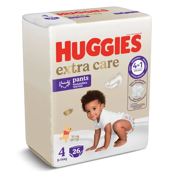 Pañales pants 9-14 kg talla 4 Huggies Extra Care 26 unidades 3