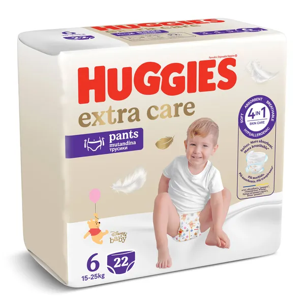 Pañales pants 15-25 kg talla 6 Huggies Extra Care 22 unidades 3
