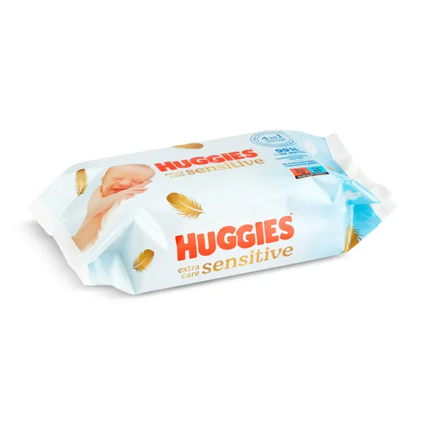 Toallitas húmedas para bebé 99% agua pura Huggies Extra Care 56 unidades 3