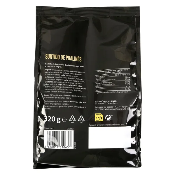 Surtido de pralinés Dia Temptation bolsa 320 g 3