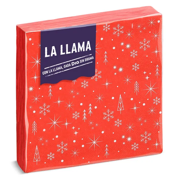 Servilletas Navidad 3 capas La Llama Dia bolsa 20 unidades 3