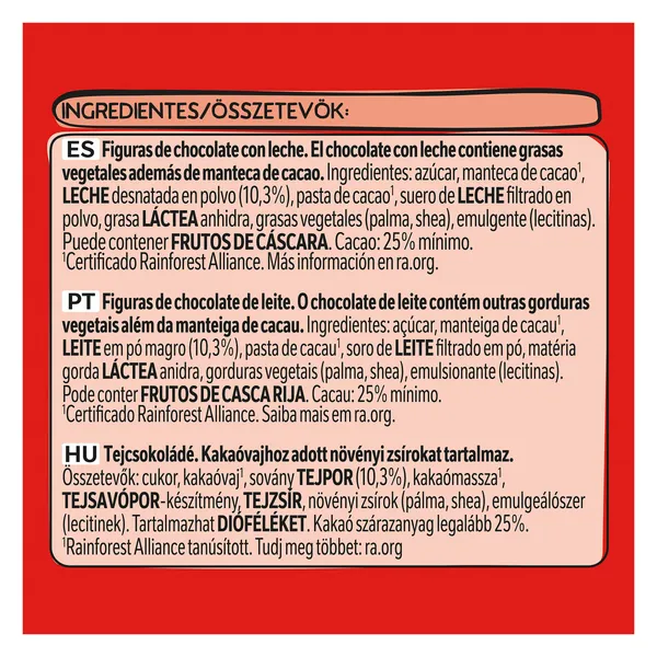Calendario de adviento chocolate con leche Nestlé Extrafino caja 85 g 4