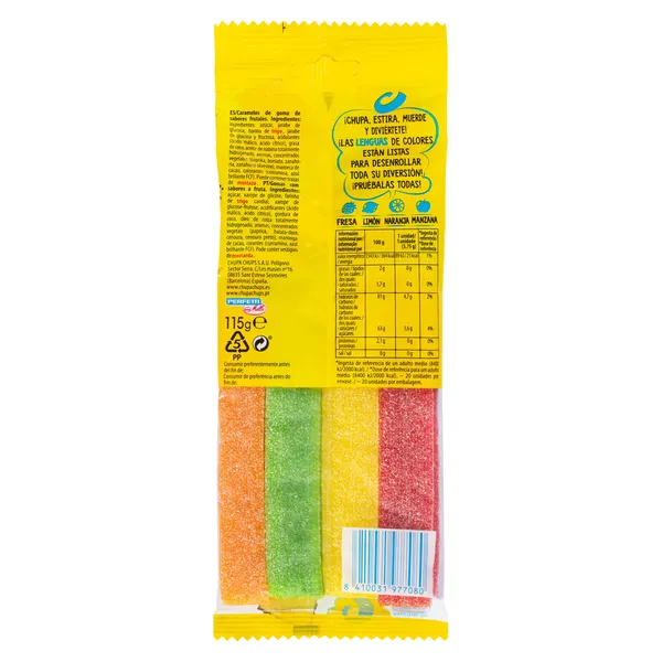 Golosinas lenguas mix Chupa Chups 115 g 3