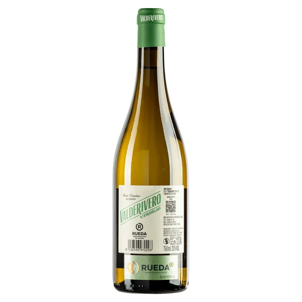 Vino blanco D.O. Rueda Verdejo Valderivero botella 75 cl 2
