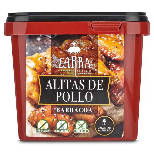 Alitas de pollo barbacoa Earra tarrina 500 g 2