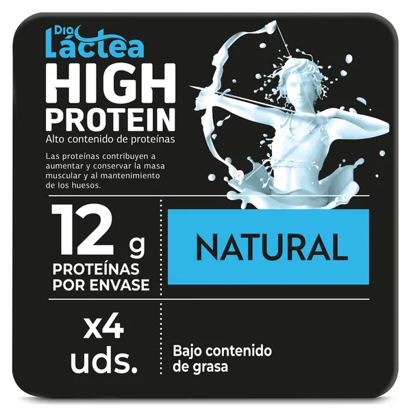 Postre lácteo natural alto en proteína Dia Láctea pack 4 x 120 g 2