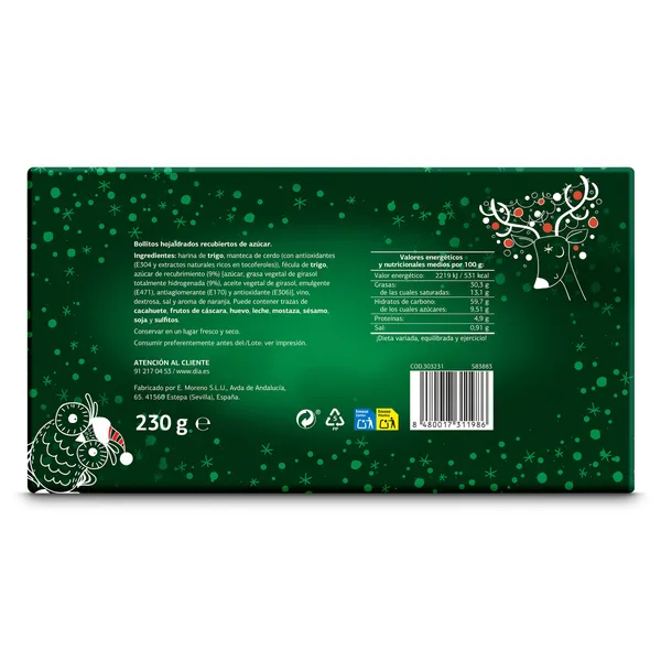 Hojaldres nevaditos Dulce Noel Dia caja 230 g 3