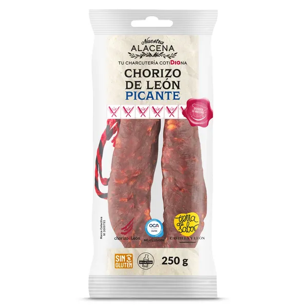Chorizo de León picante Dia Nuestra Alacena 250 g 2