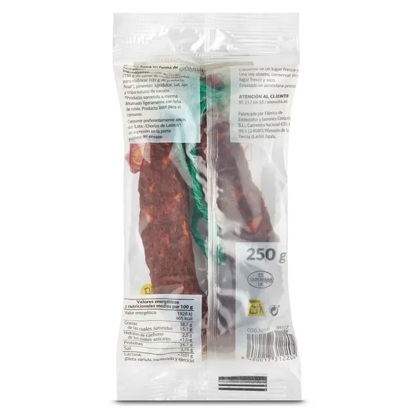 Chorizo de León dulce Dia Nuestra Alacena 250 g 3