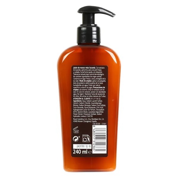Jabón de manos aromaterapia lavanda Dia Imaqe bote 240 ml 3