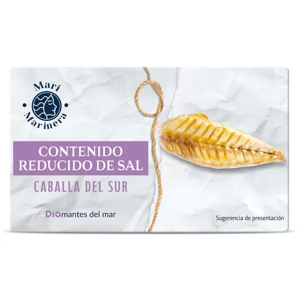 Filetes de caballa en aceite de oliva reducido en sal Dia Mari Marinera lata 85 g 2