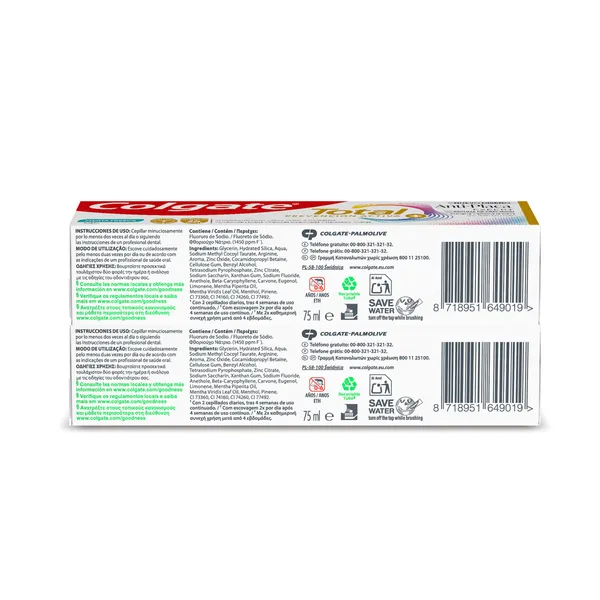 Pasta de dientes anti-placa Colgate Total tubo 75 ml 2