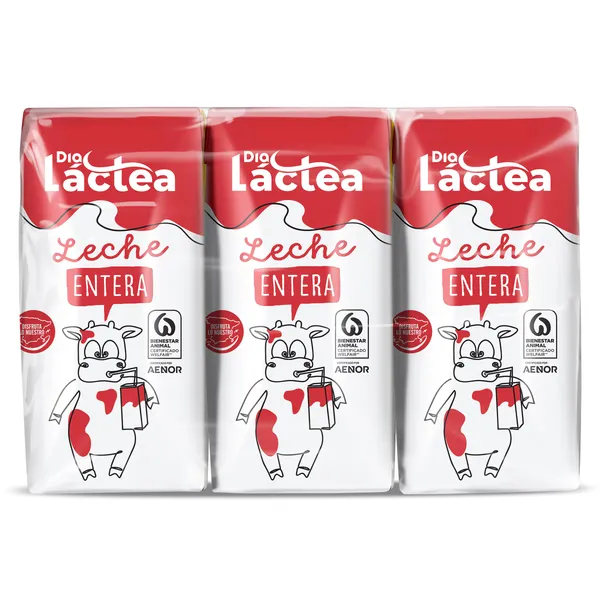 Leche entera Dia Láctea brik 3 x 200 ml 2