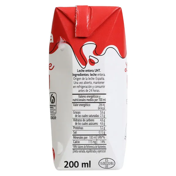 Leche entera Dia Láctea brik 3 x 200 ml 3