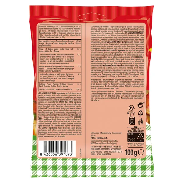 Golosinas mini pizzas Trolli 100 g 3
