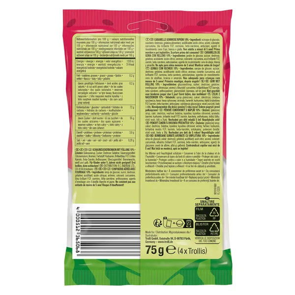 Golosinas explosión con sabor a sandía Trolli bolsa 75 g 2