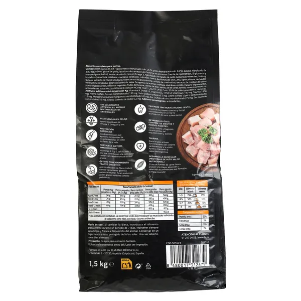 Alimento para perro junior de pollo supreme Deliperro de Dia bolsa 1.5 Kg 4