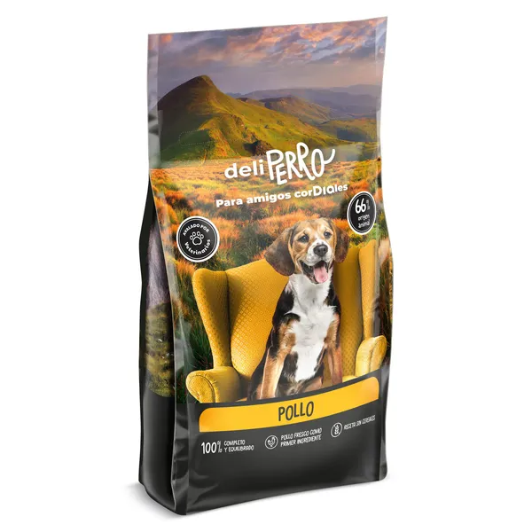 Alimento para perro adulto de pollo Dia Deliperro 1.5 Kg 3
