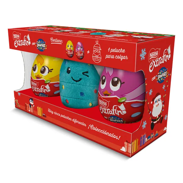 Huevos de chocolate + peluche Nestlé caja 80 g 2