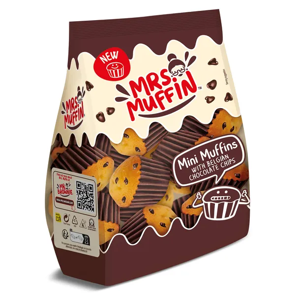 Mini muffins con chips de chocolate Mr.muffin bolsa 225 g
