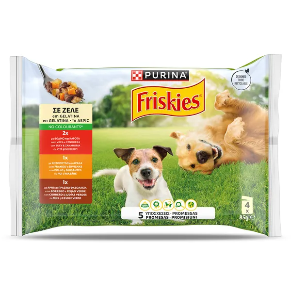 Alimento para perros completo mix Friskies bolsa 4 x 85 g 2