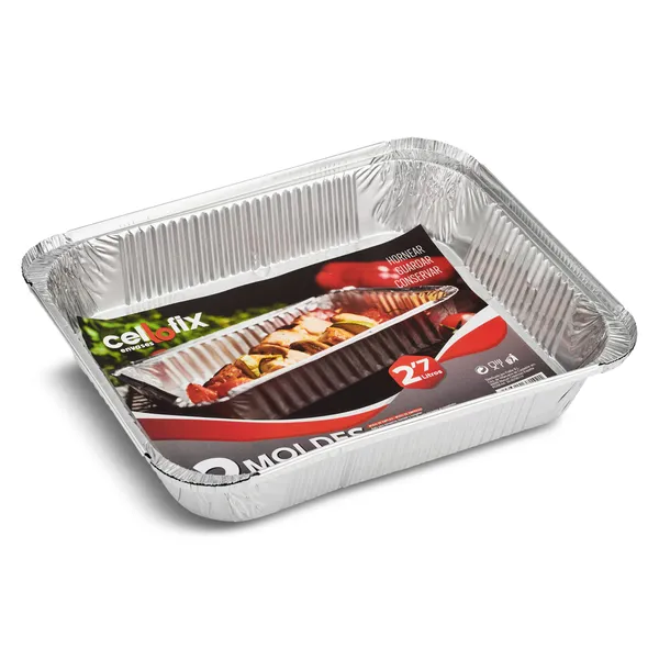 Molde de aluminio 2,7 L Cellofix 2 unidades 3