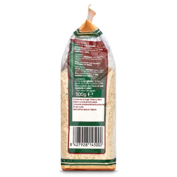 Pan rallado ajo y perejil Onena paquete 500 g 3