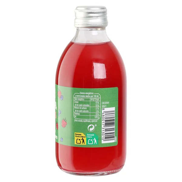 Bebida de kombucha con frutos rojos Upss Dia botella 250 ml 2