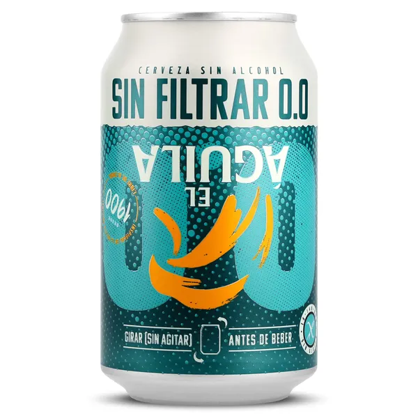 Cerveza sin filtrar 0,0 El águila 33 cl 2