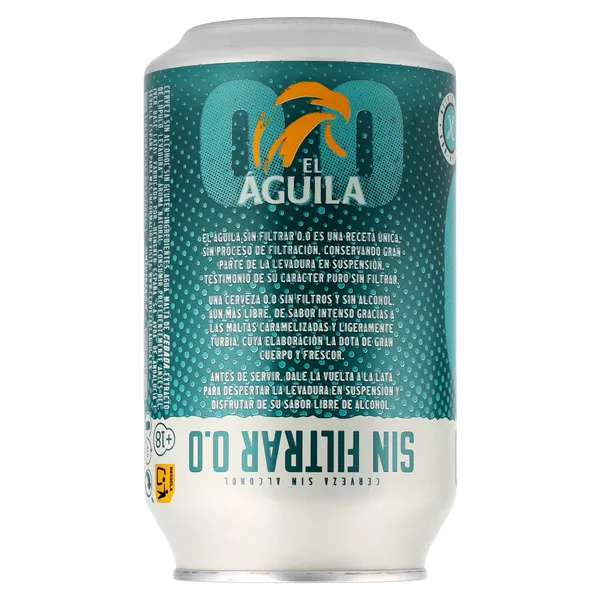 Cerveza sin filtrar 0,0 El águila 33 cl 3