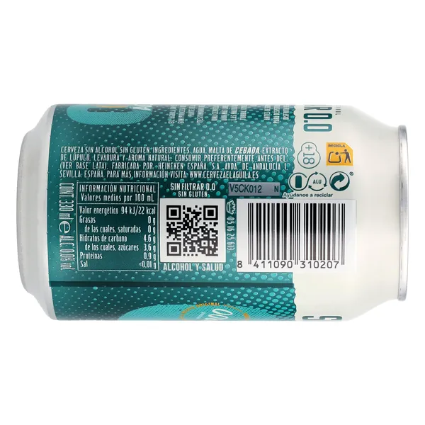 Cerveza sin filtrar 0,0 El águila 33 cl 4
