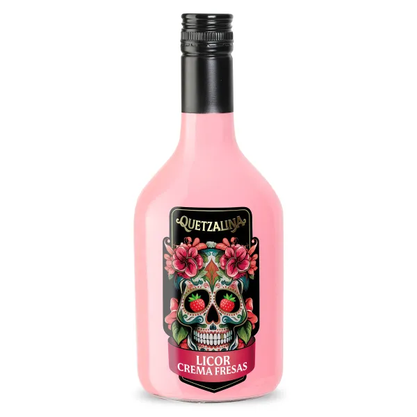 Licor crema de fresa Quetzalina 70 cl 2