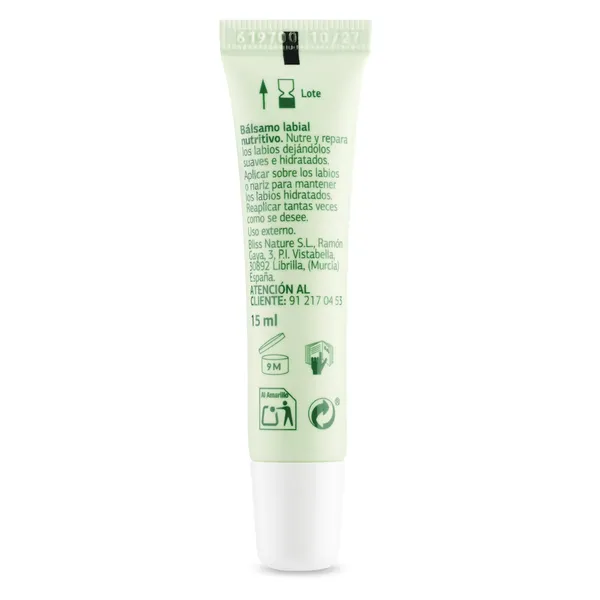 Bálsamo labial reparador natural con ácido hialurónico y manteca de karité ecocert Imaqe de Dia tubo 15 ml 4
