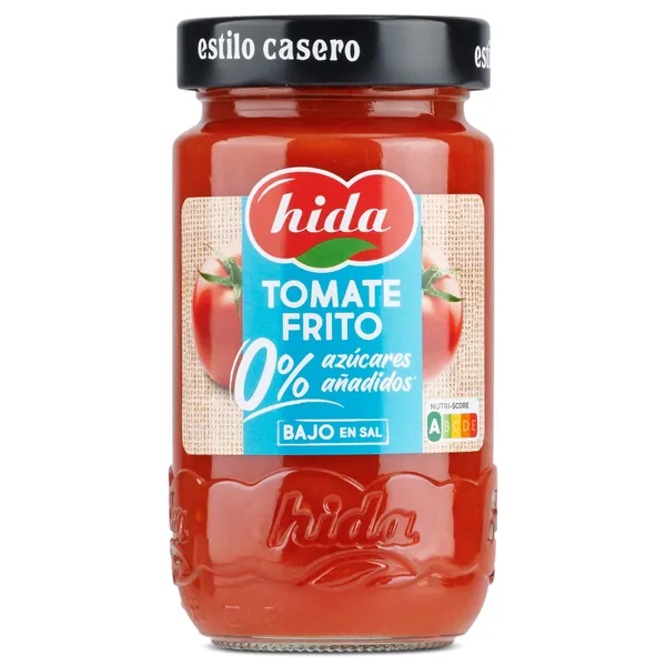 Tomate frito 0% azúcares añadidos Hida 350 g 2