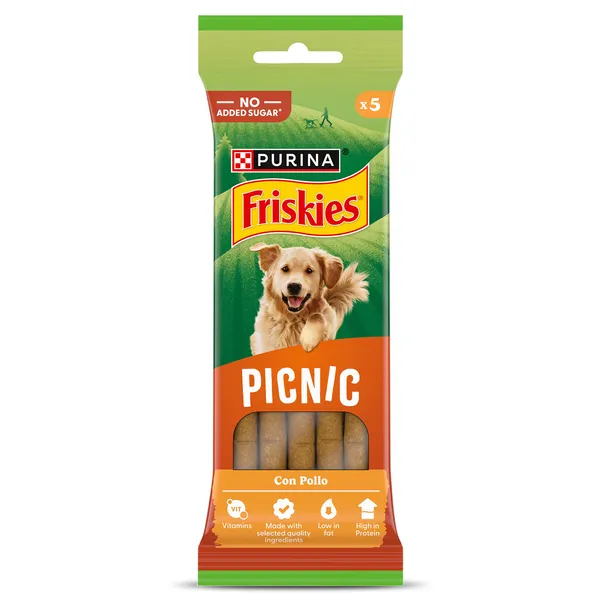 Snack para perros picnic con pollo Friskies bolsa 42 g