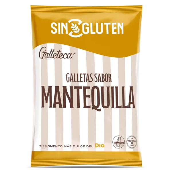 Galletas sabor mantequilla sin gluten Galleteca de Dia bolsa 120 g 2