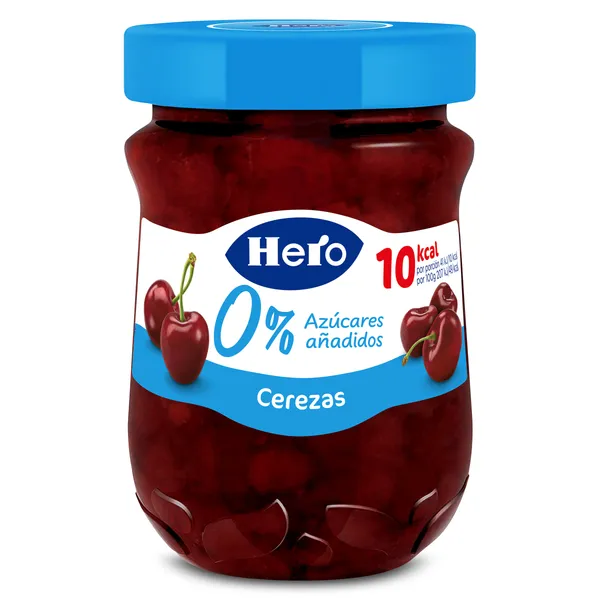 Mermelada de cerezas 0% azúcares añadidos Hero 280 g 2