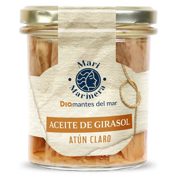 Atún claro en aceite de girasol Dia Mari Marinera frasco 228 g