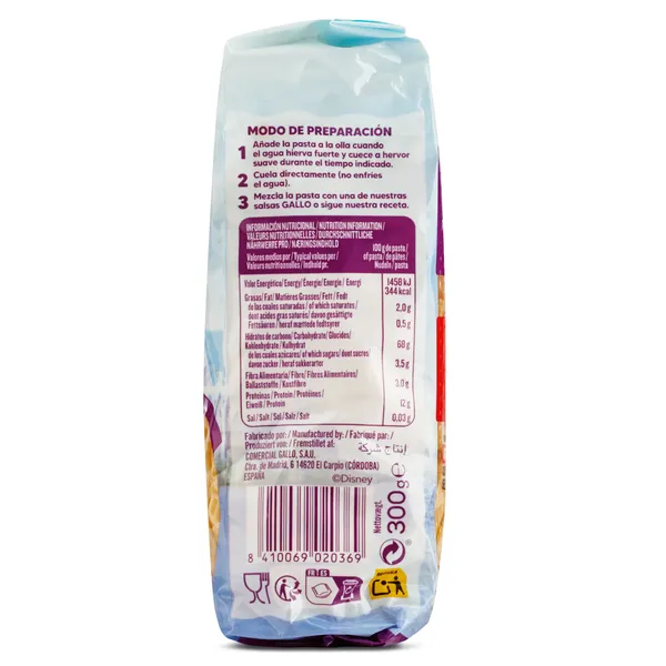 Pasta Frozen Disney Gallo bolsa 300 g 2