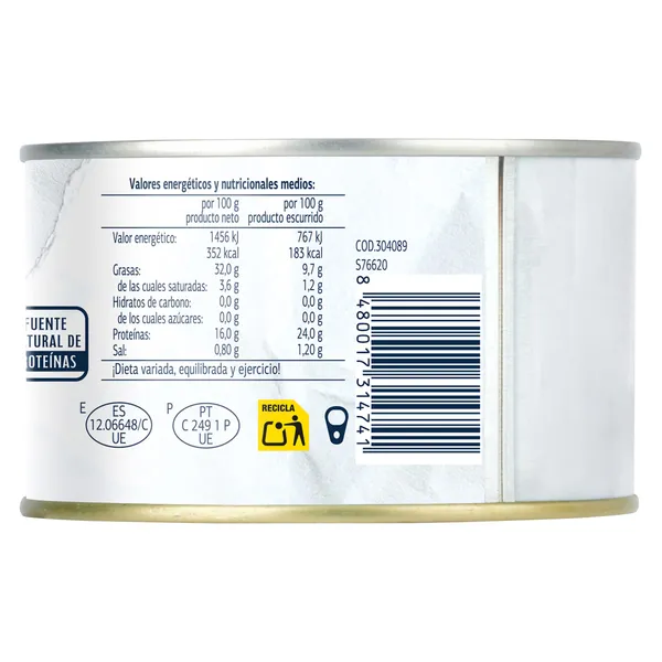 Atún en aceite de girasol Dia Mari Marinera 260 g 5