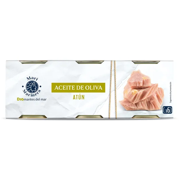 Atún en aceite de oliva Dia Mari Marinera lata 6 x 52 g 2