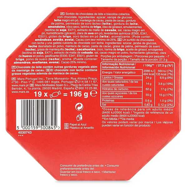Surtido de chocolatinas Celebrations caja 196 g 3