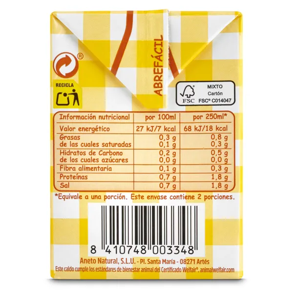 Caldo de pollo Aneto 500 ml 3